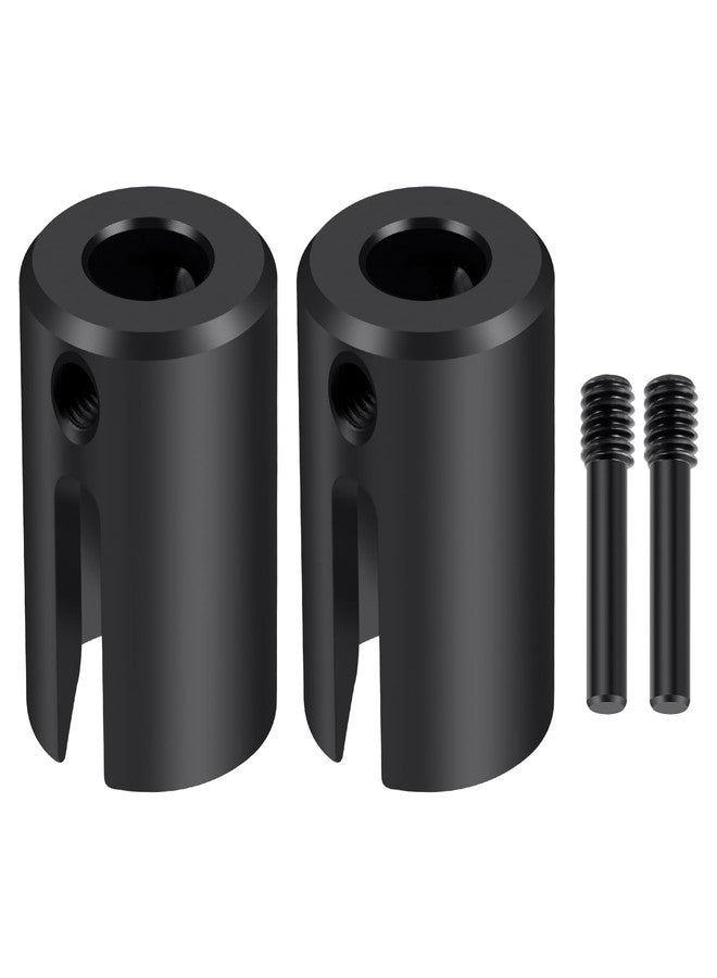 JGGZONE 2PCS RC Hard Steel 1144 Drive Cup Front Rear for Traxxas E-Revo 2.0 vxl 8652 Universal Front&Rear Steel Drive Cup Upgrade Parts, Replace #8652, Black - Image 1